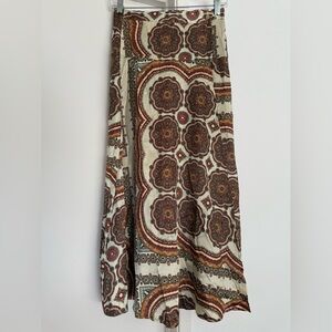 Women’s Topshop Multicolor Patterned Wrap Around Maxi Skirt